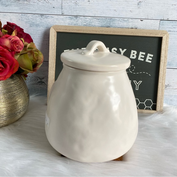 Rae Dunn Dimpled Pottery Decor SUGAR Canister - Picture 4 of 7